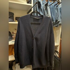 Jenni Kayne Navy Blue Cashmere Cardigan